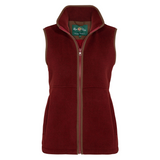 Alan Paine Aylsham Ladies Fleece Gilet #colour_bloodstone